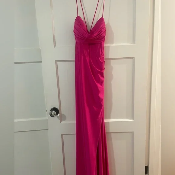 AQUA formal satin corset gown (Bloomingdale’s) - Picture 5 of 6